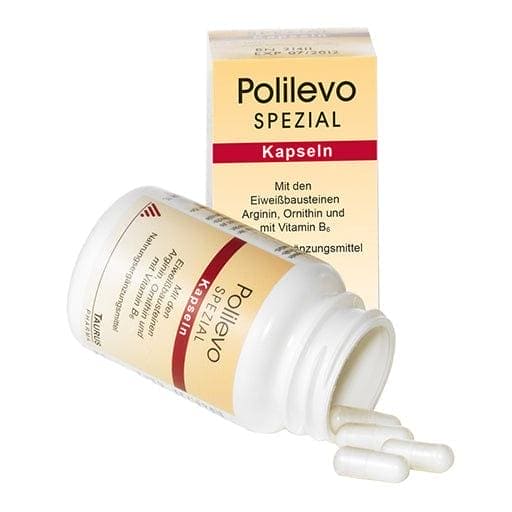Amino acids arginine, ornithine, Vitamin B6, POLILEVO special capsules - UKDorf