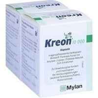 KREON amylase, lipase, protease 10,000 hard caps with gastric juice coating pellets 100 pieces
