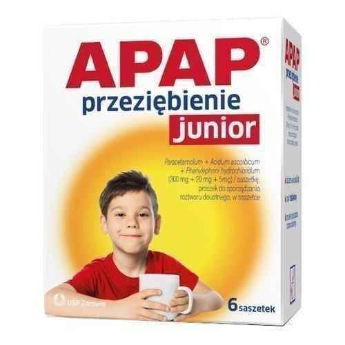 Apap cold junior x 6 sachets
