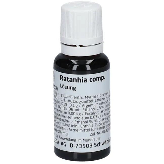Aphthous ulcers and periodontitis, RATANHIA COMP.external solution - UKDorf