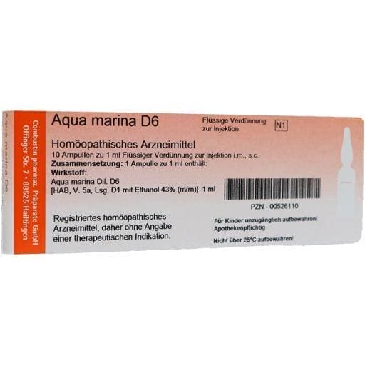 AQUA MARINA D 6 ampoules - UKDorf