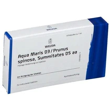 Aqua Maris D3, Prunus Spinosa Summitates D5, exhaustion, delayed convalescence - UKDorf