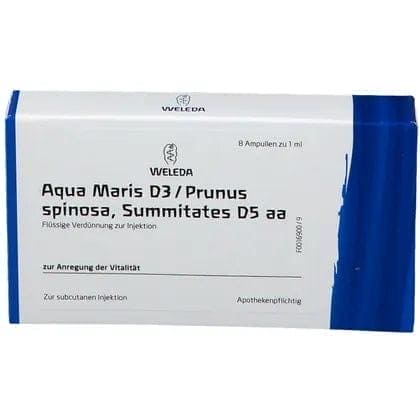 Aqua Maris D3, Prunus Spinosa Summitates D5, exhaustion, delayed convalescence - UKDorf