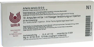 ARTERIA RENALIS GL D 5 ampoules - UKDorf