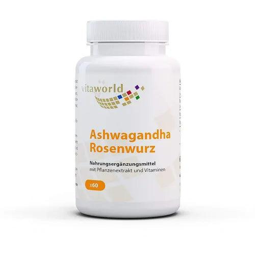 ASHWAGANDHA, rhodiola rosea, Complex Capsules - UKDorf