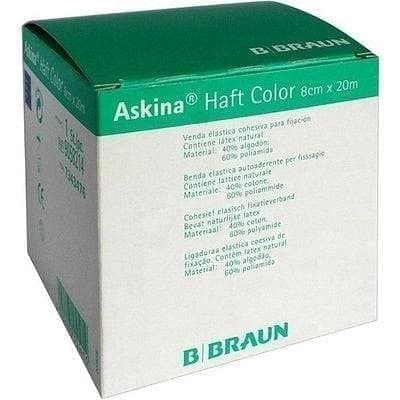 ASKINA flesh color cohesive bandage 8 cmx20 m blue UK