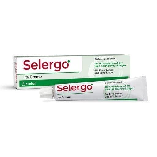 Athlete's foot treatment, SELERGO 1% cream, ciclopirox olamine - UKDorf