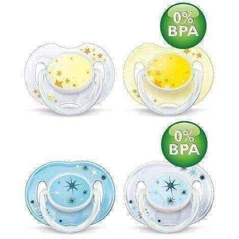 AVENT soother 0-6m At Night x 2 pieces 176/18 UK