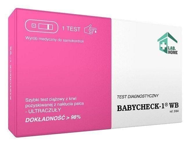 Babycheck-1 WB fingerstick blood pregnancy test UK