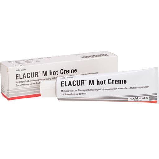Back pain, lumbago and muscle tension, ELACUR M hot cream - UKDorf