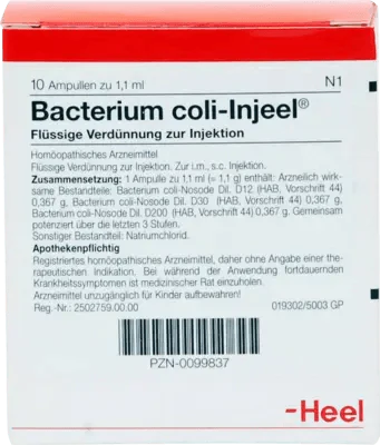 BACTERIUM COLI Injeel ampoules - UKDorf