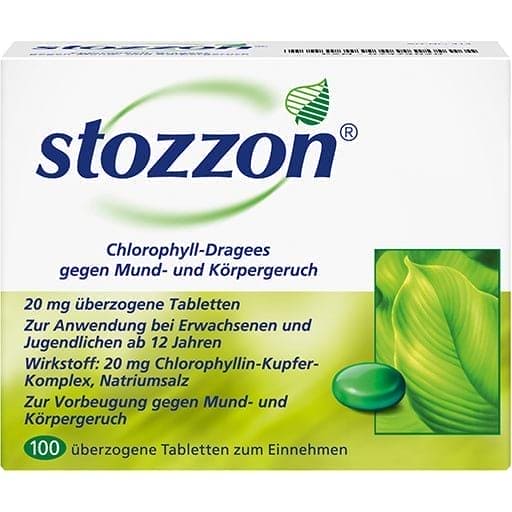 bad breath and body odor, STOZZON chlorophyll coated tablets - UKDorf