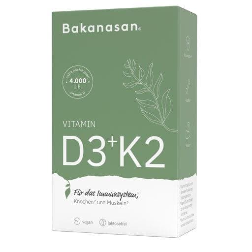 BAKANASAN Vitamin D3+K2 Capsules - UKDorf
