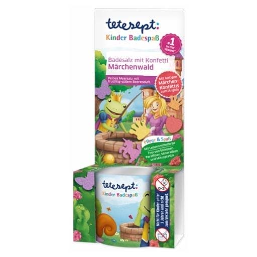 BATH salts, children bathing fun confetti fairytale forest - UKDorf