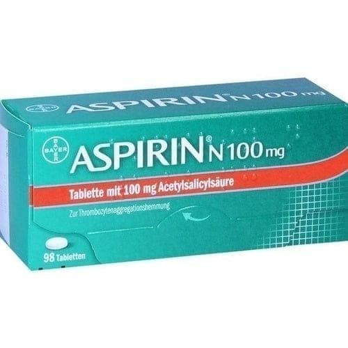Bayer ASPIRIN N 100 mg tablets 98 pc UK