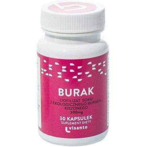Beet juice freeze-dried 300mg x 30 capsules UK