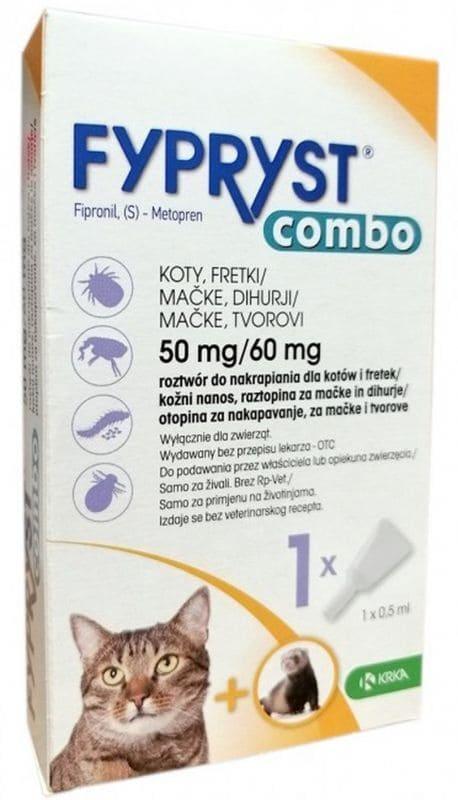 Best lice treatment for cats, ferret lice, Fyprist Combo - UKDorf