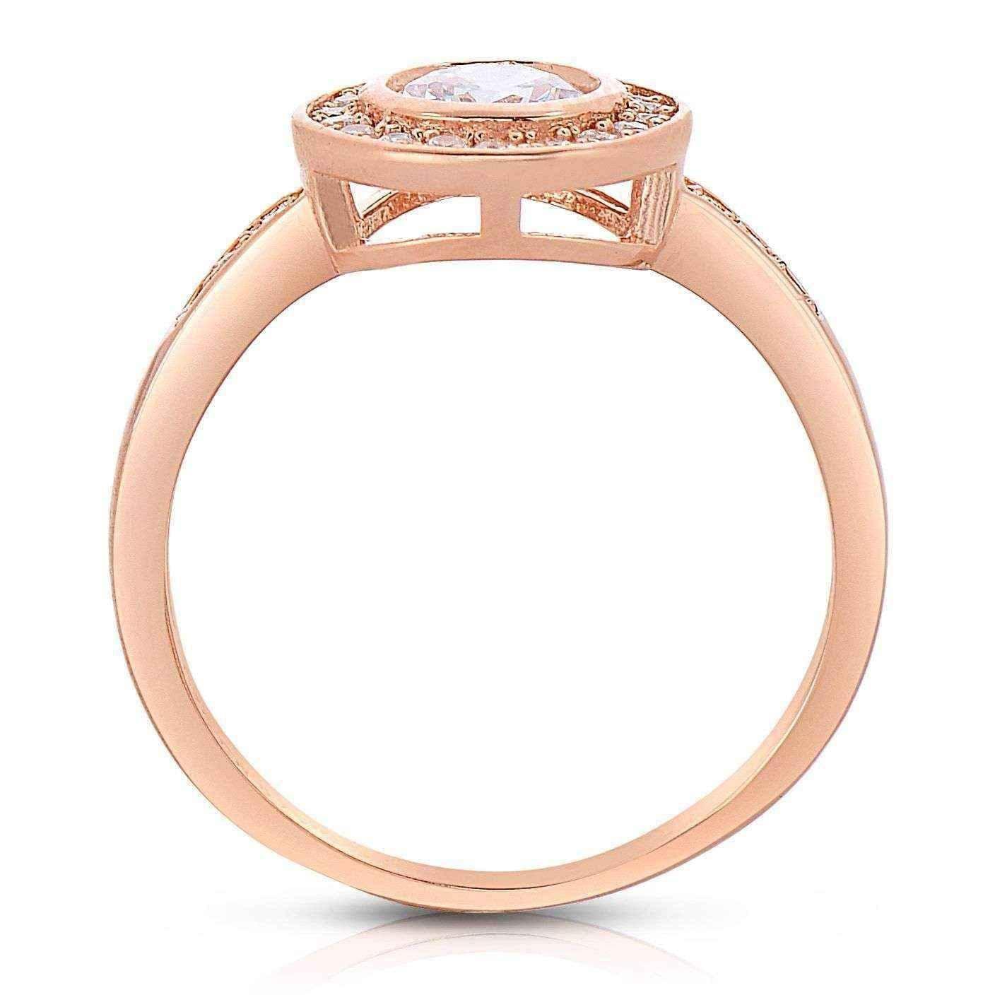 Bezel engagement ring UK