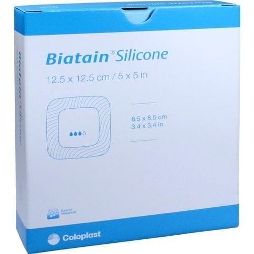 BIATAIN silicone dressing, foam 12.5x12.5 cm - UKDorf