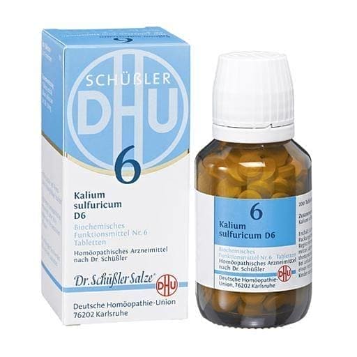 BIOCHEMISTRY DHU 6 Kalium sulfuricum D 6 chronic inflammation UK