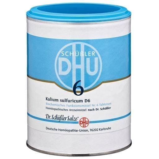 BIOCHEMISTRY DHU 6 Kalium sulfuricum D 6 chronic inflammation UK