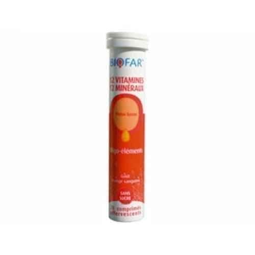BIOFAR 12 VITAMINS + 12 MINERALS 20 efervescent tablets UK