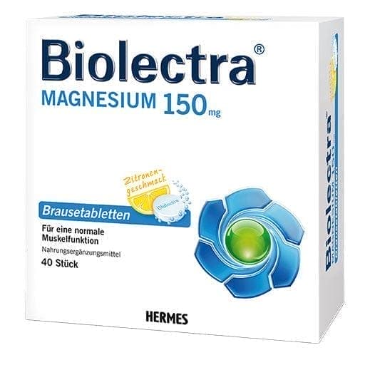 BIOLECTRA Magnesium 150 mg lemon effervescent tablets - UKDorf