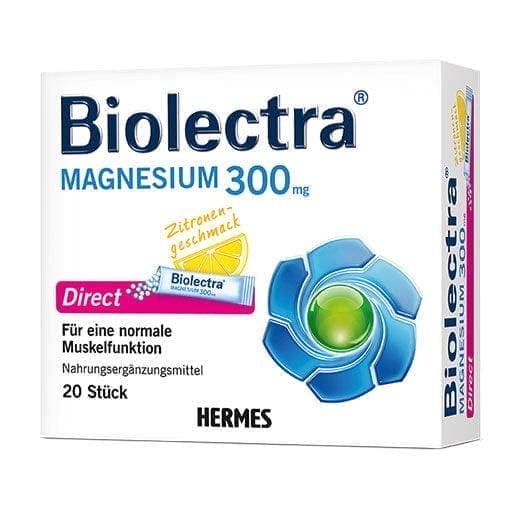 BIOLECTRA Magnesium 300 mg Direct Lemon Sticks - UKDorf