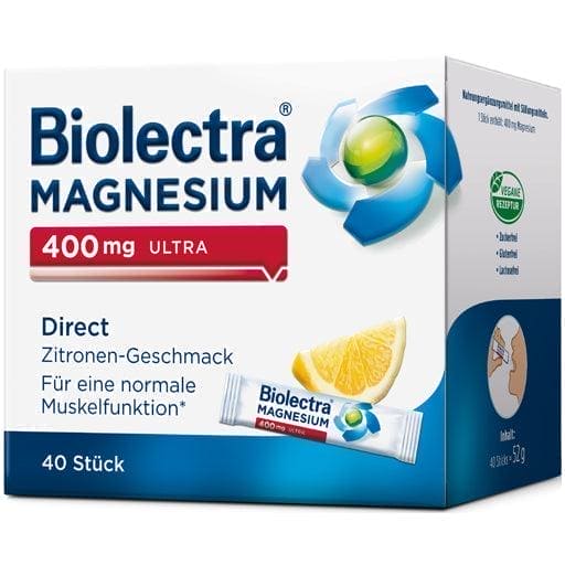 BIOLECTRA Magnesium 400 mg Ultra Direct Lemon - UKDorf