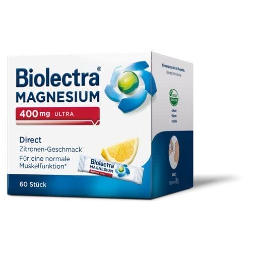 BIOLECTRA Magnesium 400 mg Ultra Direct Lemon - UKDorf