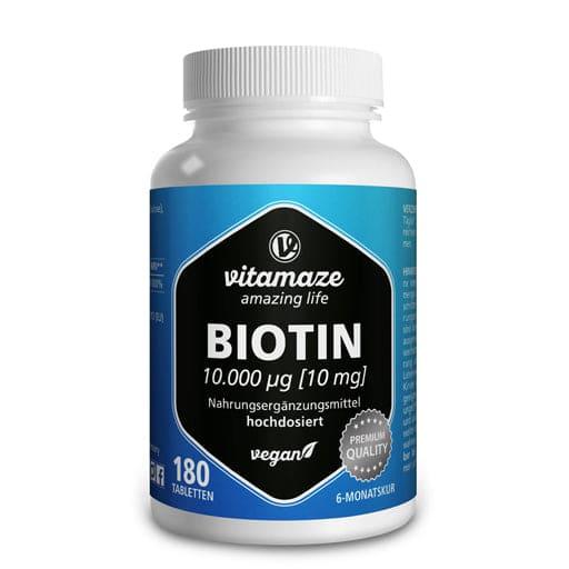 BIOTIN 10 mg high-dose vegan tablets - UKDorf