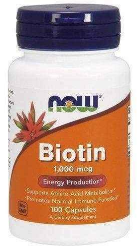 Biotin capsules 1000mcg x 100 UK