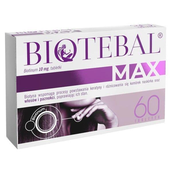 Biotin supplement, Biotifem Max 10 mg 60 tablets - UKDorf