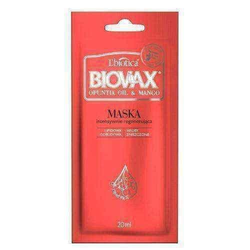 BIOVAX Opuntia Oil & Mango mask 20ml x 1 sachet, mangomask UK
