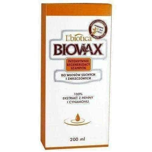 BIOVAX Shampoo for dry and damaged hair 200ml UK