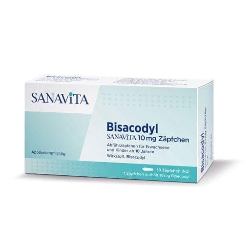 BISACODYL SANAVITA 10 mg suppository (suppositories) - UKDorf