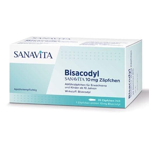 BISACODYL SANAVITA 10 mg suppository (suppositories) - UKDorf