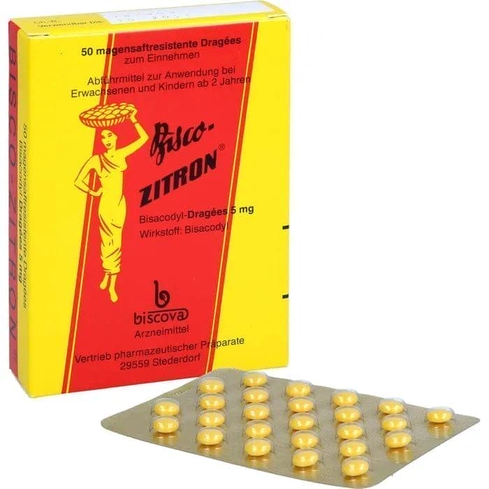 BISCO-ZITRON, bisacodyl, gastro-resistant dragees - UKDorf