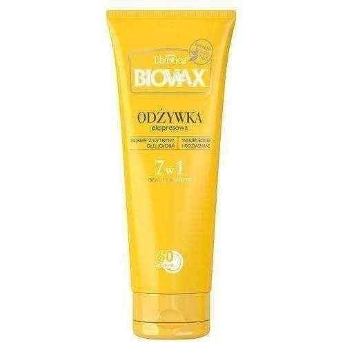 Blonde hair BIOVAX BB conditioner 60 seconds for blonde hair 200ml UK