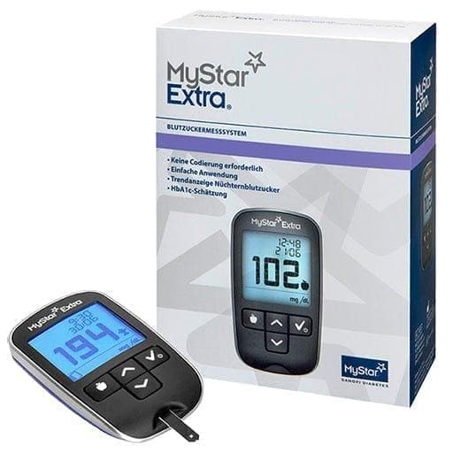 Blood glucose meter, MYSTAR Extra - UKDorf