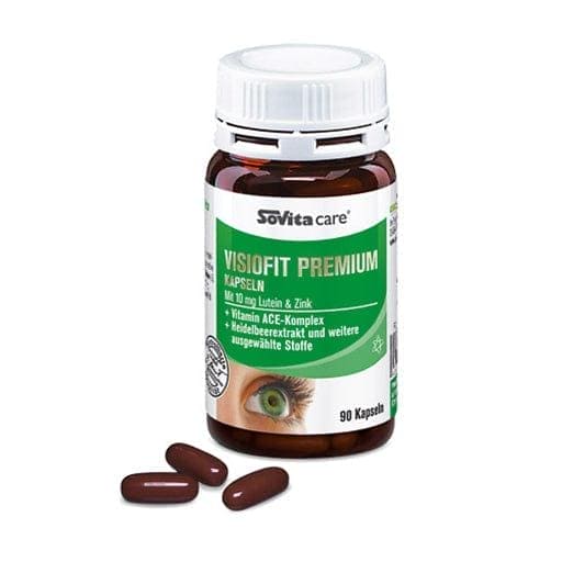 blueberry, zeaxanthin, lutein & zinc, SOVITA CARE Visiofit Premium capsules - UKDorf