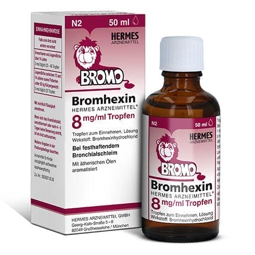 Bromhexine hydrochloride, Hermes Medicinal Products 8 mg, ml drops - UKDorf