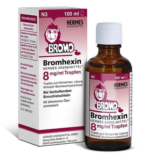 Bromhexine hydrochloride, Hermes Medicinal Products 8 mg, ml drops - UKDorf
