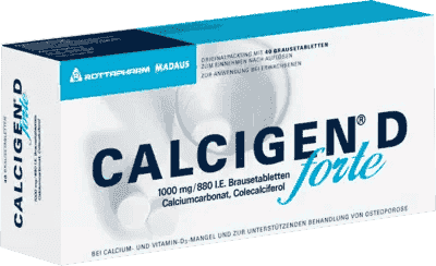 CALCIGEN D forte, osteoporosis, calcium carbonate, Colecalciferol - UKDorf