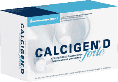 CALCIGEN D forte, osteoporosis, calcium carbonate, Colecalciferol - UKDorf