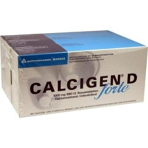 CALCIGEN D forte, osteoporosis, calcium carbonate, Colecalciferol - UKDorf