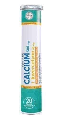 Calcium 300mg + Quercetin x 20 effervescent tablets UK