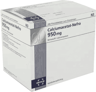 CALCIUM ACETATE NEFRO 950, renal insufficiency, dialysis treatment - UKDorf