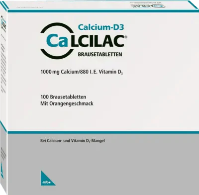 Calcium carbonate, colecalciferol, CALCILAC effervescent tablets - UKDorf
