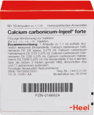CALCIUM CARBONICUM INJEEL forte, bone problems, chronic lung infections - UKDorf